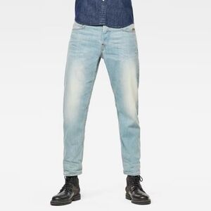 NWOT G-STAR RAW 3911 Alum Relaxed Tapered Denim Jeans in Light Blue, Sz 34 x 34